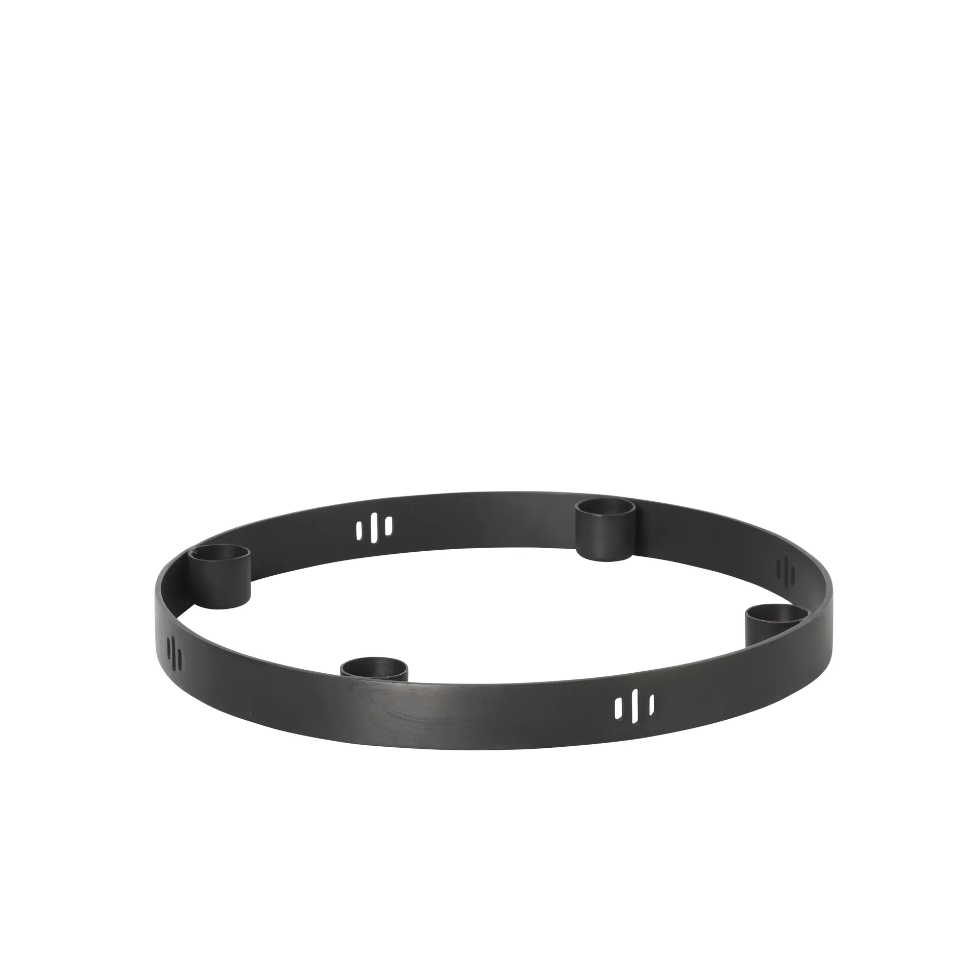 Circle kandelaar zwart messing, klein Ferm Living