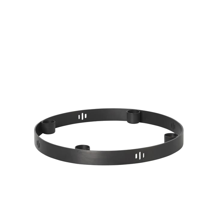 Circle kandelaar zwart messing, klein Ferm Living