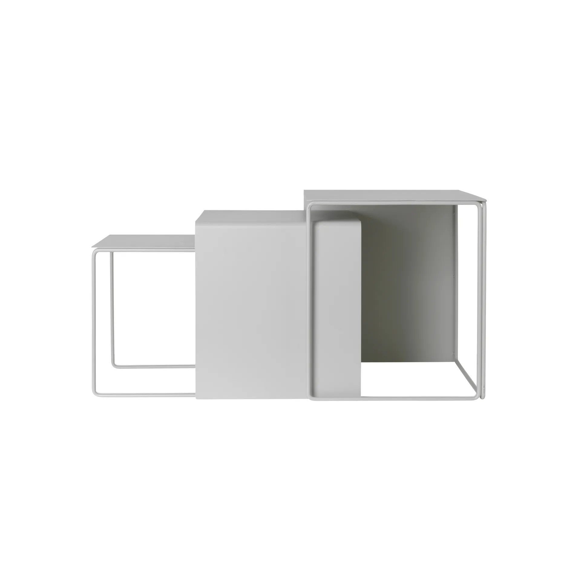 Cluster tafel 3-pack, Lichtgrijs Ferm Living