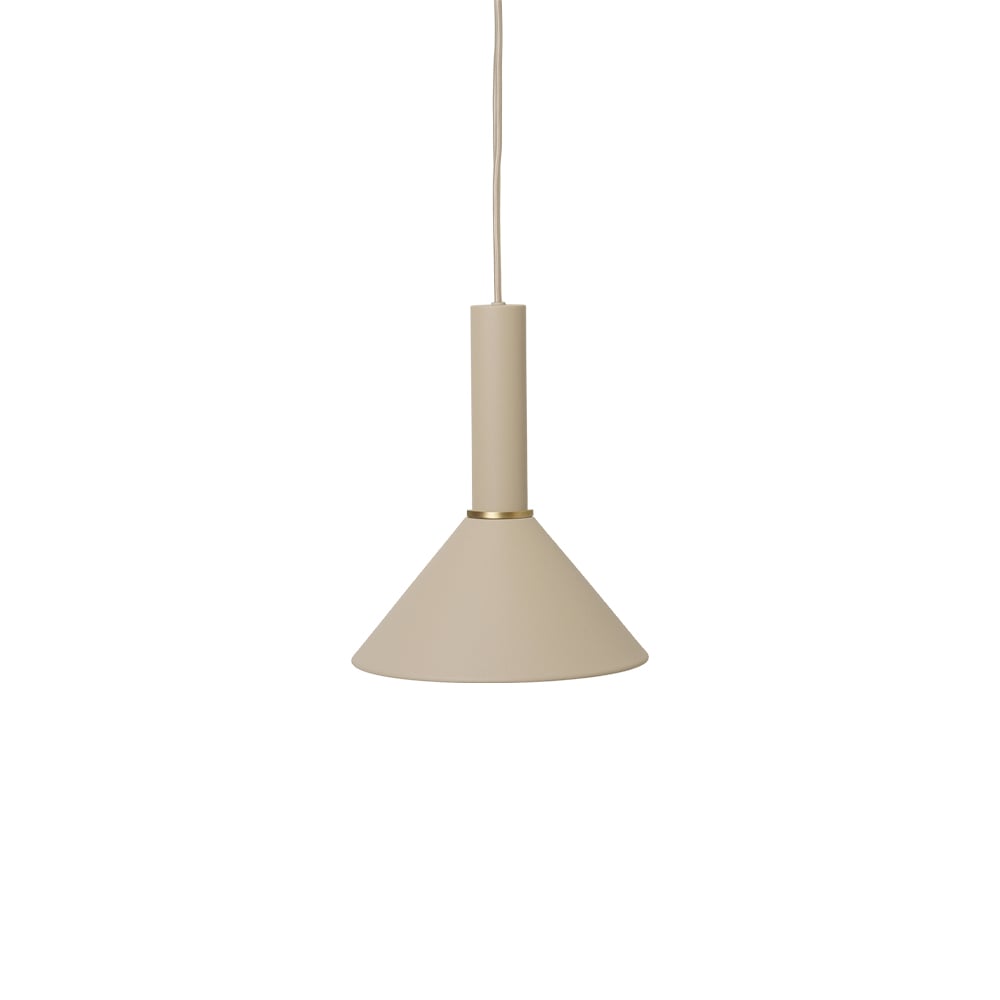 ferm LIVING Collect hanglamp cashmere, high, cone shade