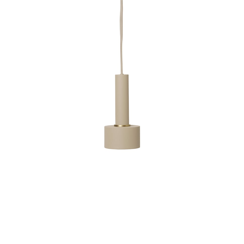 ferm LIVING Collect hanglamp cashmere, high, disc shade
