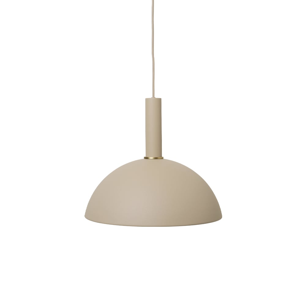ferm LIVING Collect hanglamp cashmere, high, dome shade