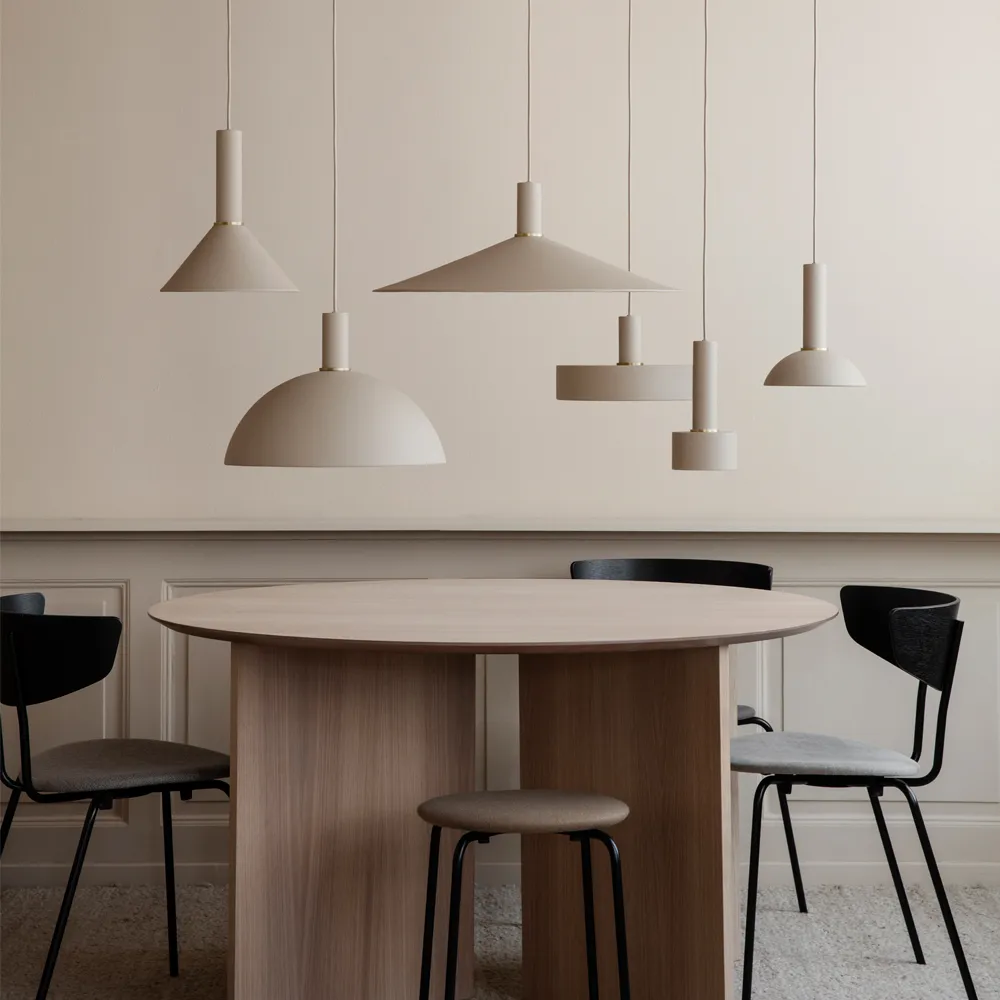 Collect hanglamp, cashmere, low, angle shade Ferm Living