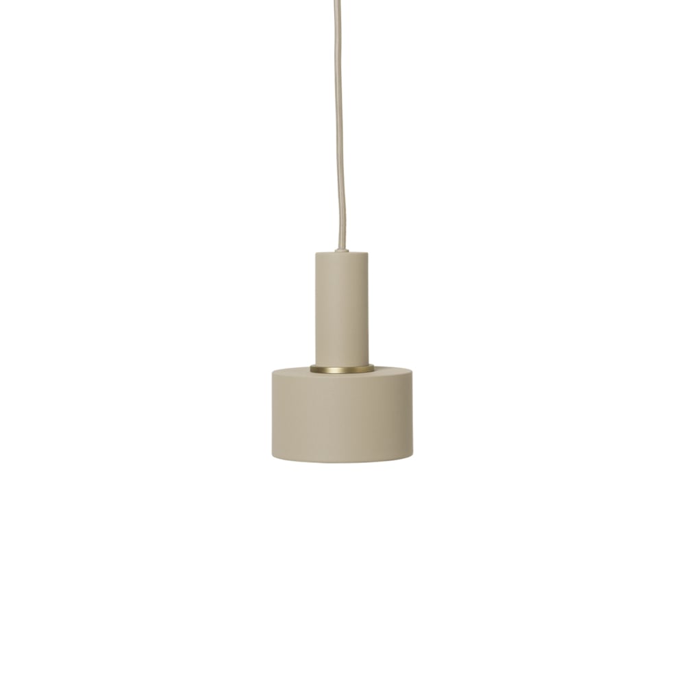 ferm LIVING Collect hanglamp cashmere, low, disc shade