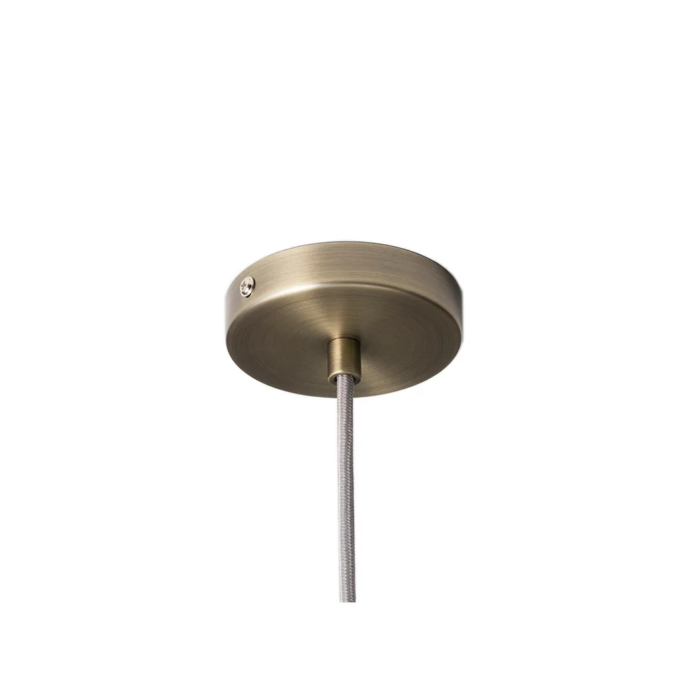 Collect hanglamp klein, messing - zilveren snoer Ferm Living
