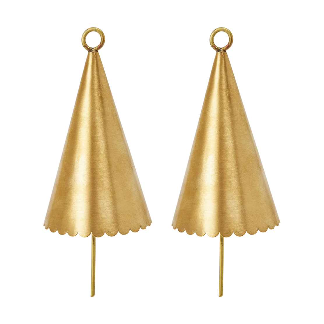 Cone bell decoratiehanger 2-pack, Brass Ferm Living