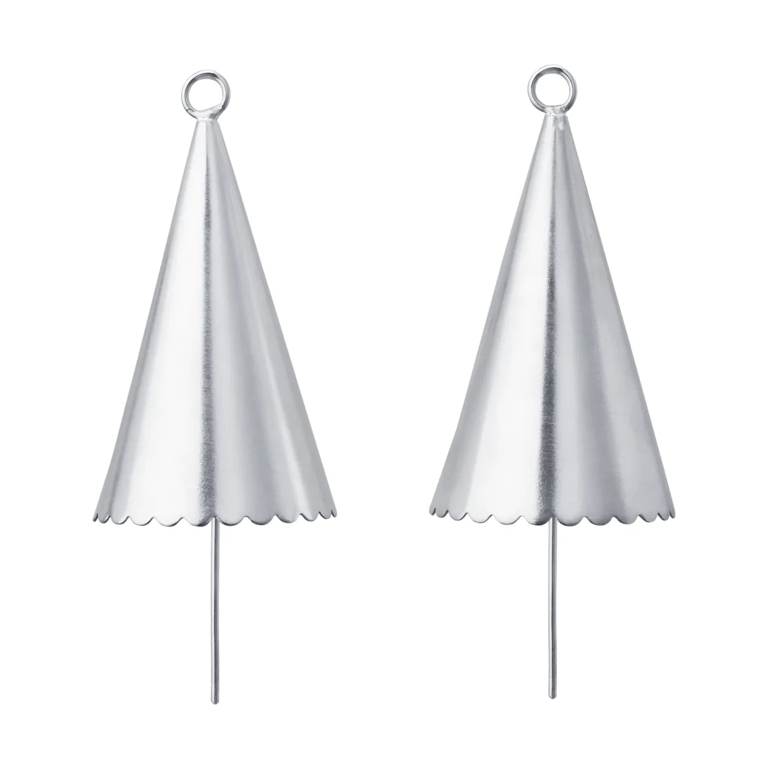 Cone bell decoratiehanger 2-pack, Zilverkleurig Ferm Living