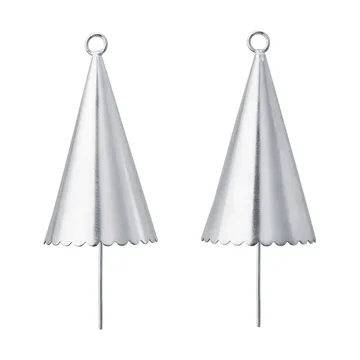 Cone bell decoratiehanger 2-pack - Zilverkleurig - Ferm Living