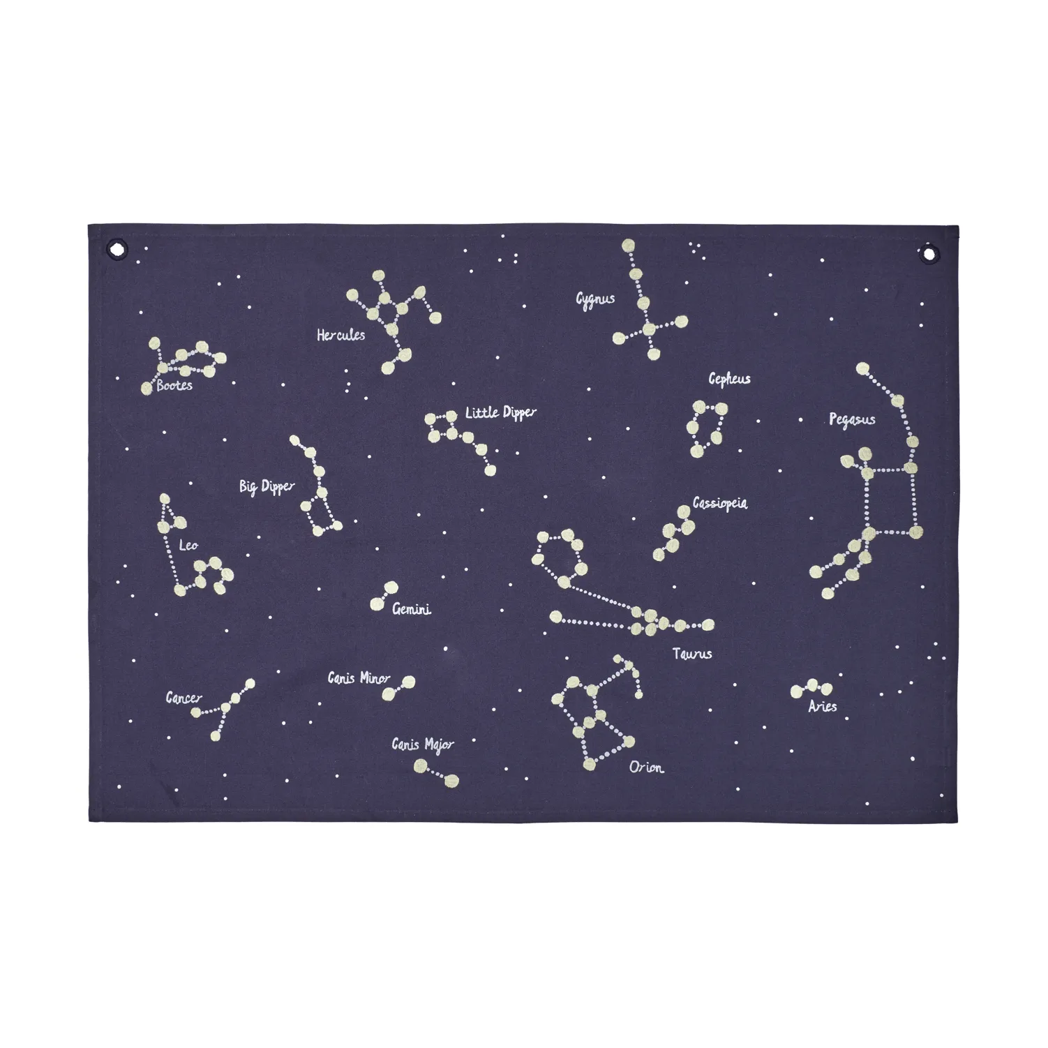 Constellation textielkaart, Donkerblauw, 70x100 cm Ferm Living