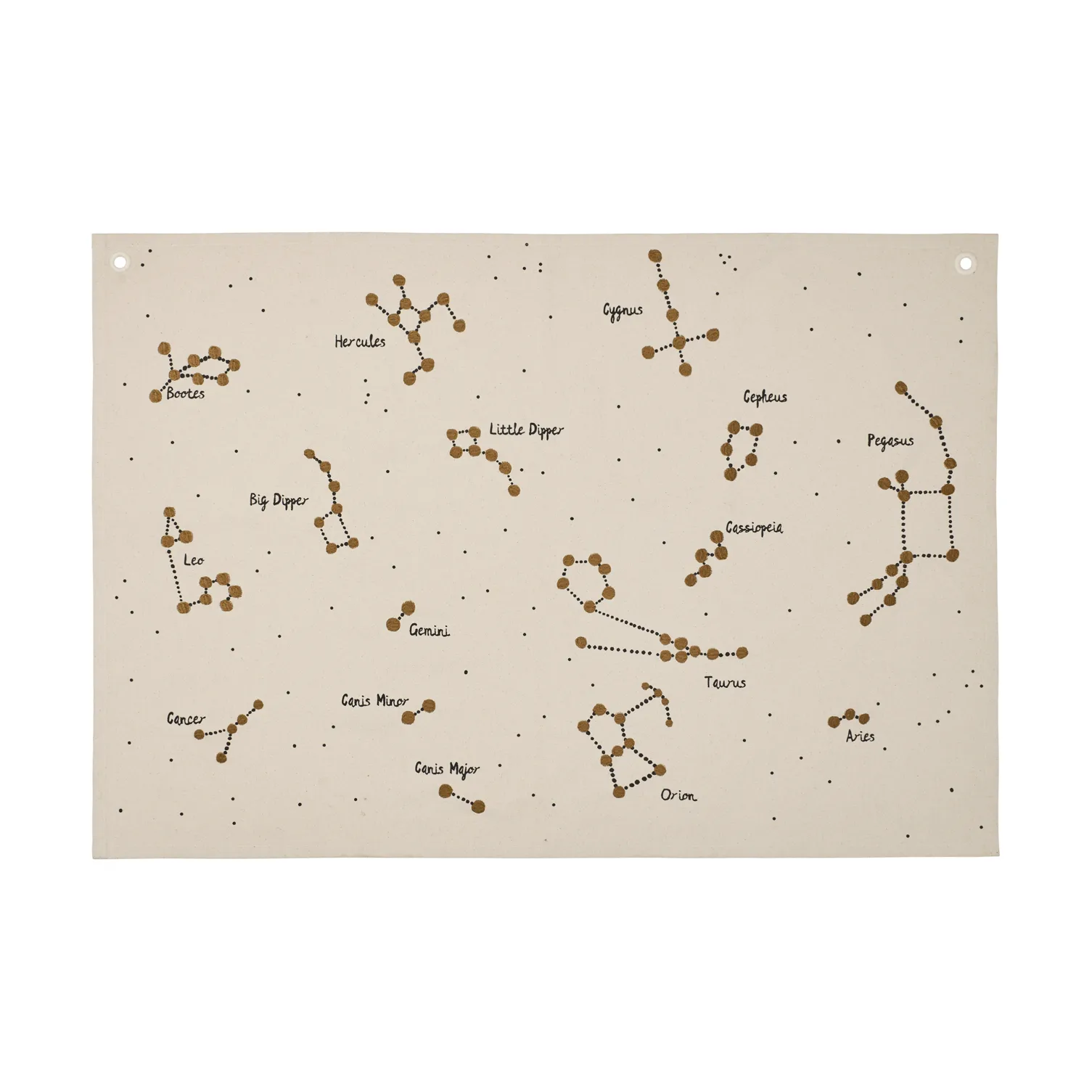 Constellation textielkaart, Ongekleurd, 70x100 cm Ferm Living