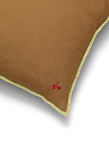 Contrast linen kussen 40x40 cm - Sugar Kelp - Ferm Living