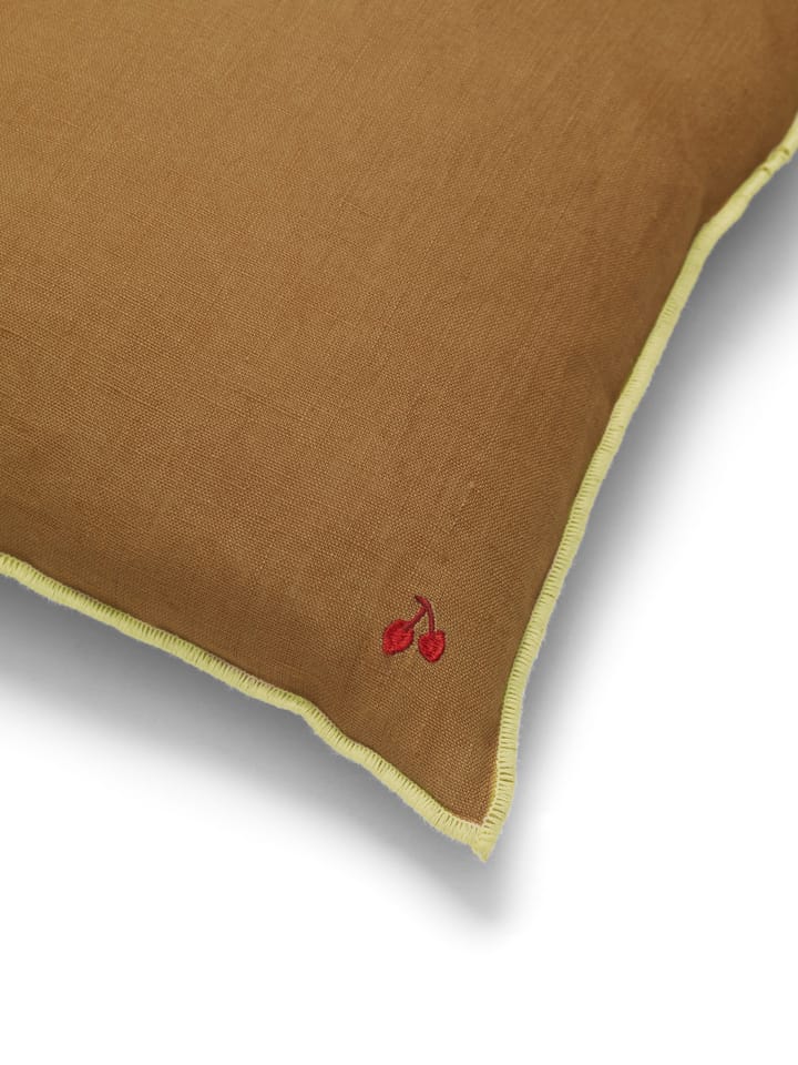 Contrast linen kussen 40x40 cm, Sugar Kelp Ferm Living