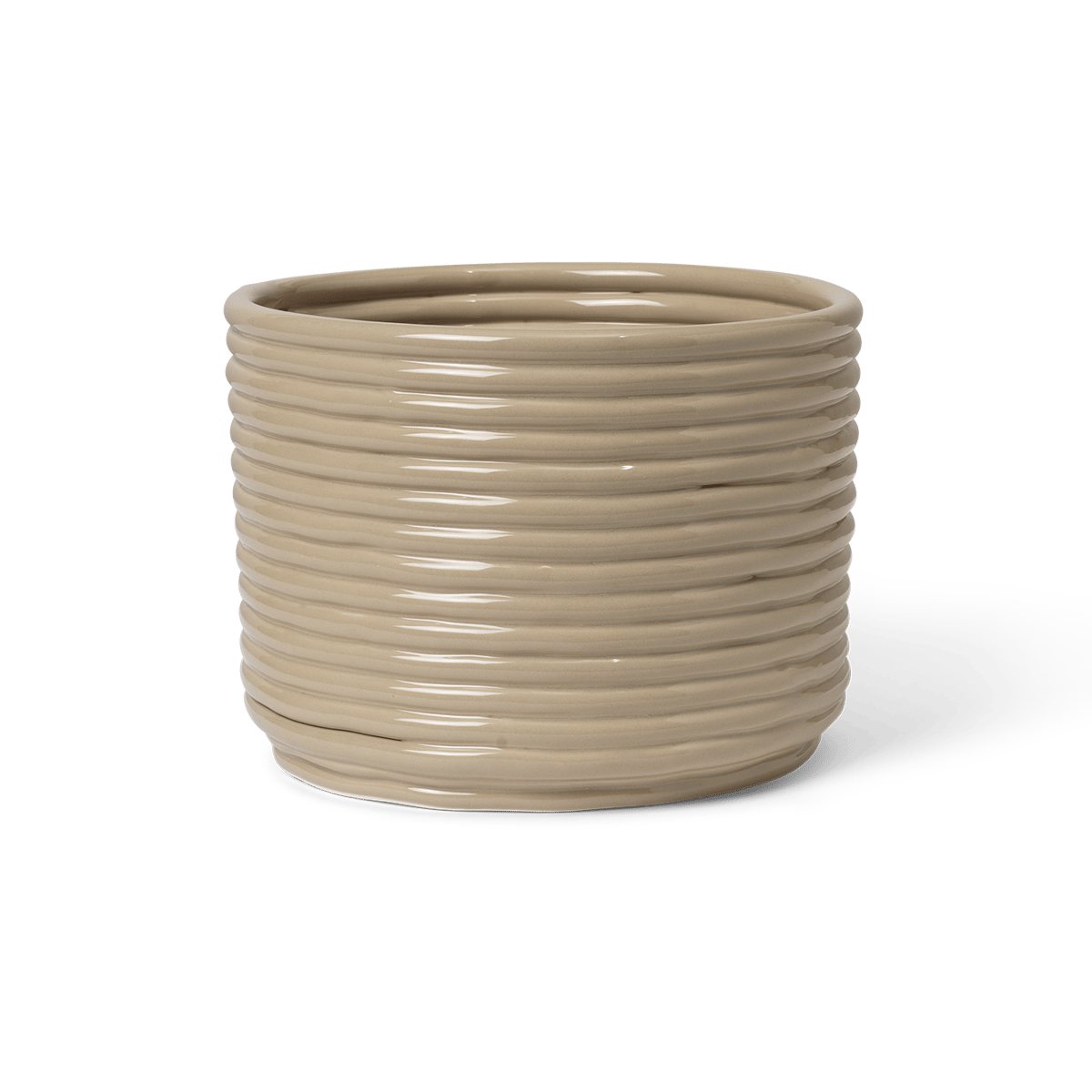 Ferm Living Corduroy pot o20x15 cm Cashmere | Scandinavisch Interieur | Bloempotten | Beige