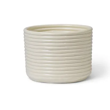 Corduroy pot Ø20x15 cm - Off white - Ferm Living