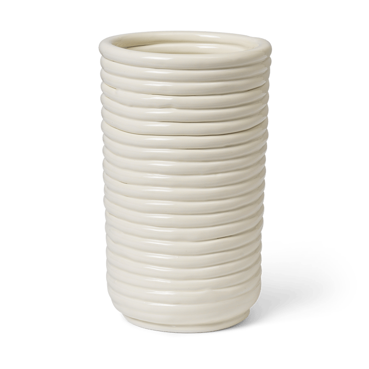 Corduroy vaas 21 cm - Off white - Ferm Living