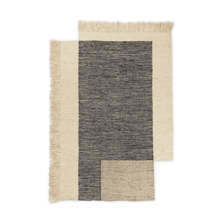 Counter wollen vloerkleed - Houtskool-wit, 140x200 cm - Ferm Living