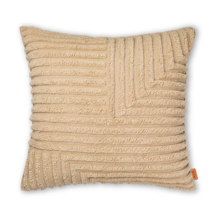 Crease kussen 80x80 cm, Light Sand Ferm Living