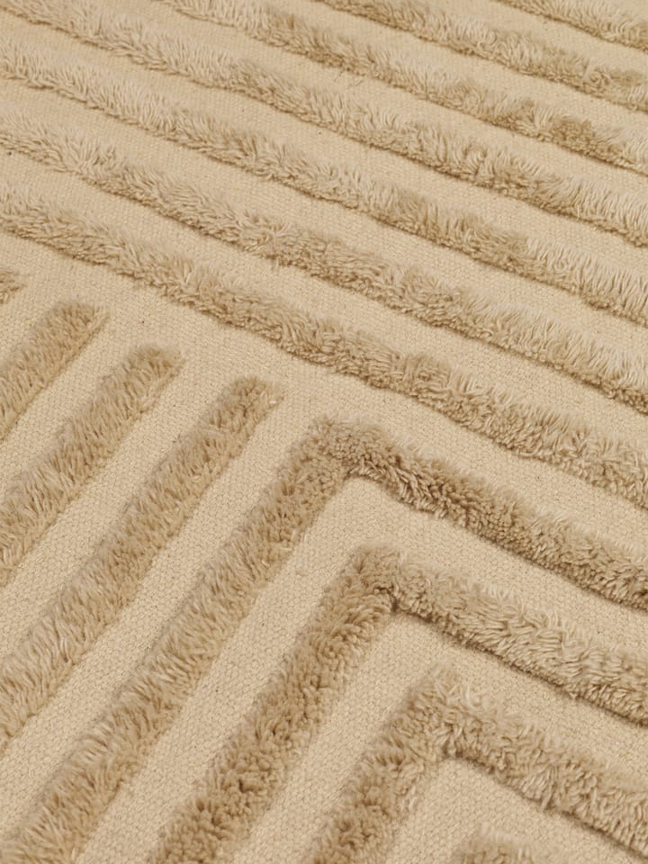 Crease wollen vloerkleed 160x250 cm, Light Sand Ferm Living