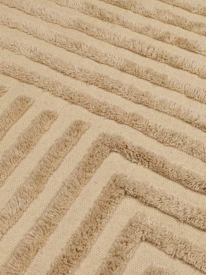 Crease wollen vloerkleed 160x250 cm - Light Sand - ferm LIVING