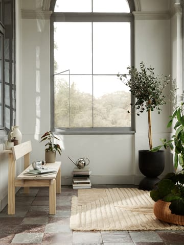 Crease wollen vloerkleed 160x250 cm - Light Sand - Ferm Living