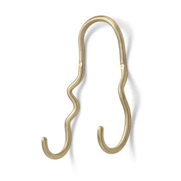 Curvature dubbele haak - Messing - Ferm Living