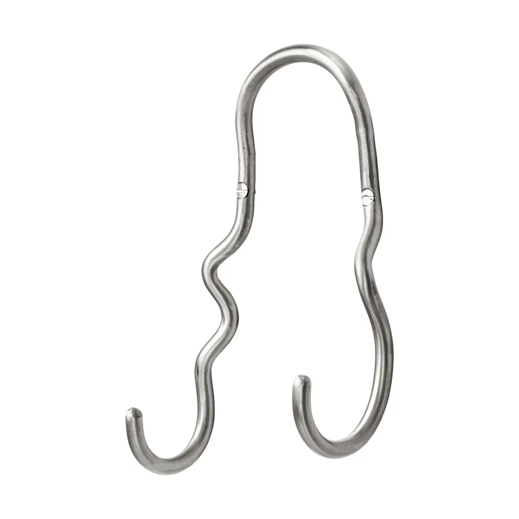 Curvature dubbele haak, Stainless steel Ferm Living