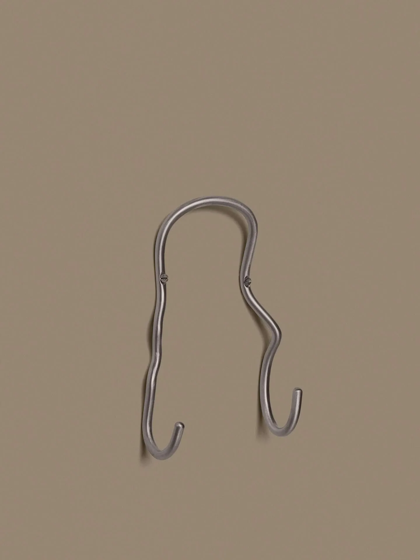 Curvature dubbele haak, Stainless steel Ferm Living