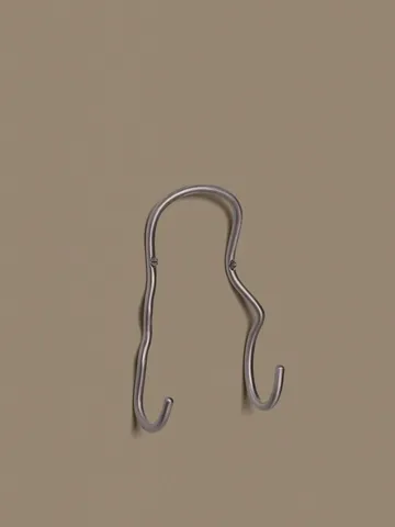Curvature dubbele haak - Stainless steel - Ferm Living