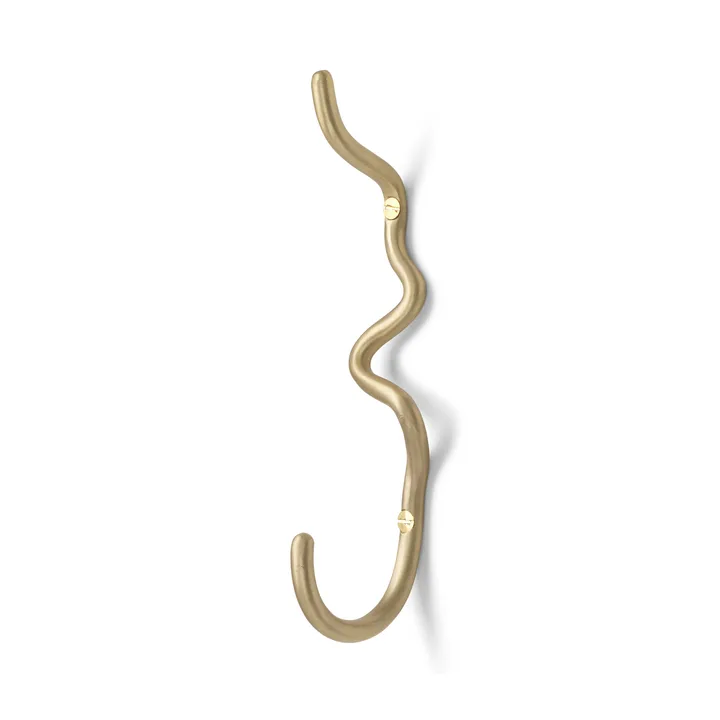 Curvature enkele haak - Messing - Ferm Living