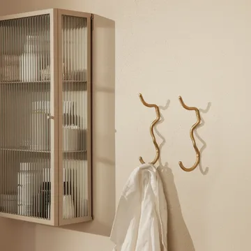 Curvature enkele haak - Messing - Ferm Living
