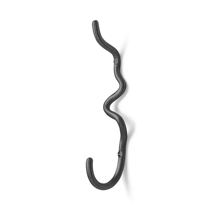 Curvature enkele haak - Zwart messing - Ferm Living