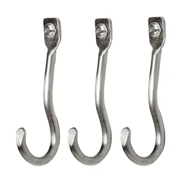 Curvature haak 3-pack - Stainless steel - Ferm Living