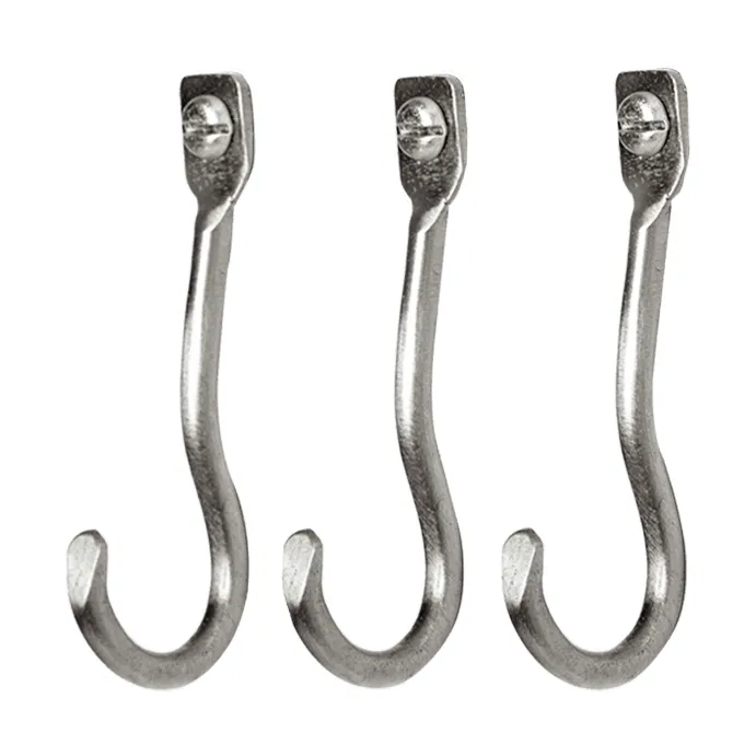 Curvature haak 3-pack - Stainless steel - Ferm Living