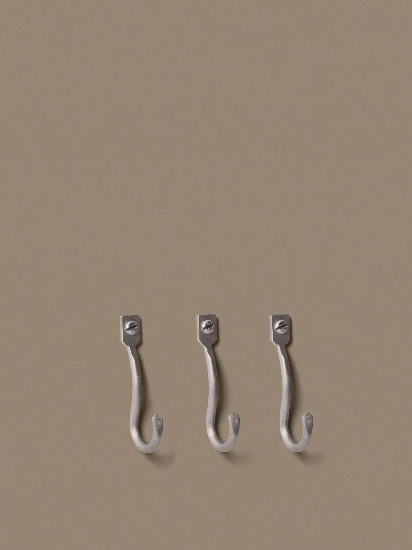 Curvature haak 3-pack, Stainless steel Ferm Living