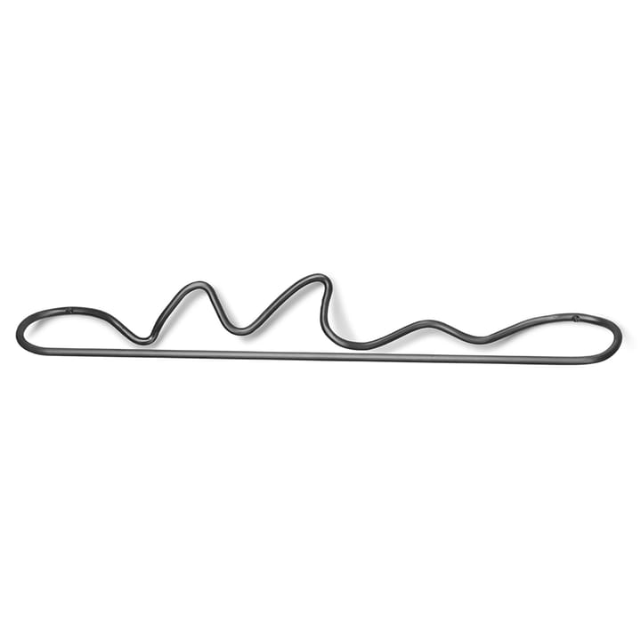 Curvature handdoekhanger - Zwart messing - Ferm Living