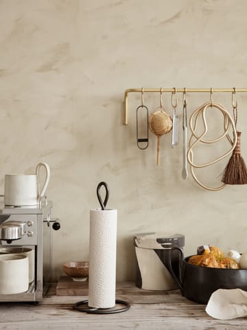 Curvature keukenpapierhouder  - Zwart messing - Ferm Living