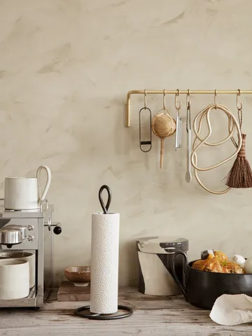 Curvature keukenrolhouder - Zwart messing - Ferm Living