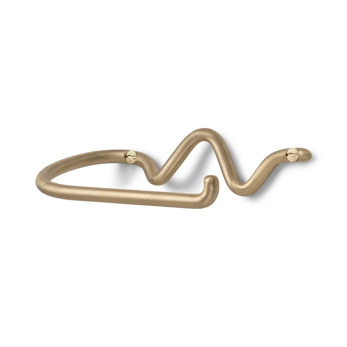 Ferm Living Curvature toiletpapierhouder Messing | Scandinavisch Interieur | Goudkleurig
