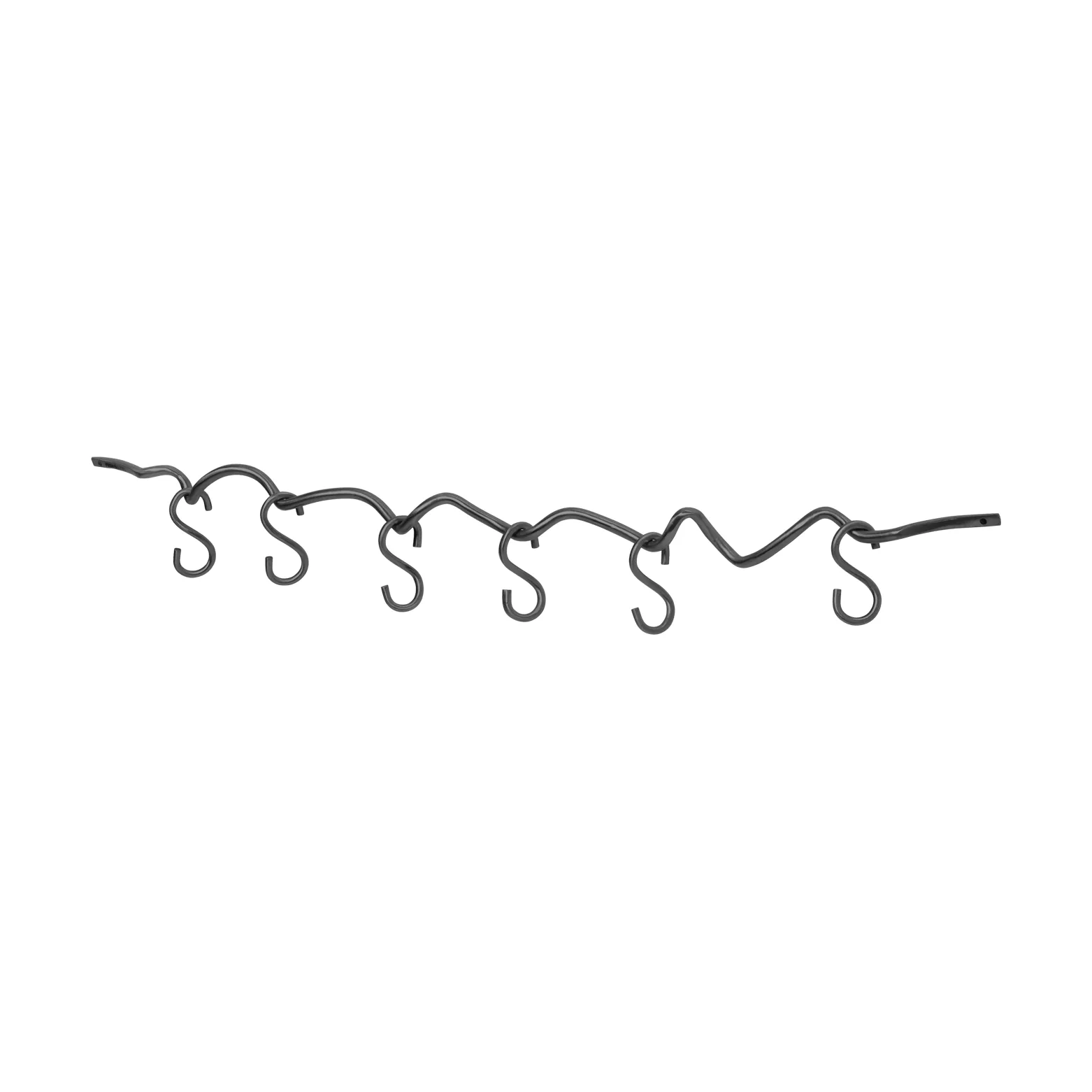 Curvature wandrail incl 6 haken, Black brass Ferm Living