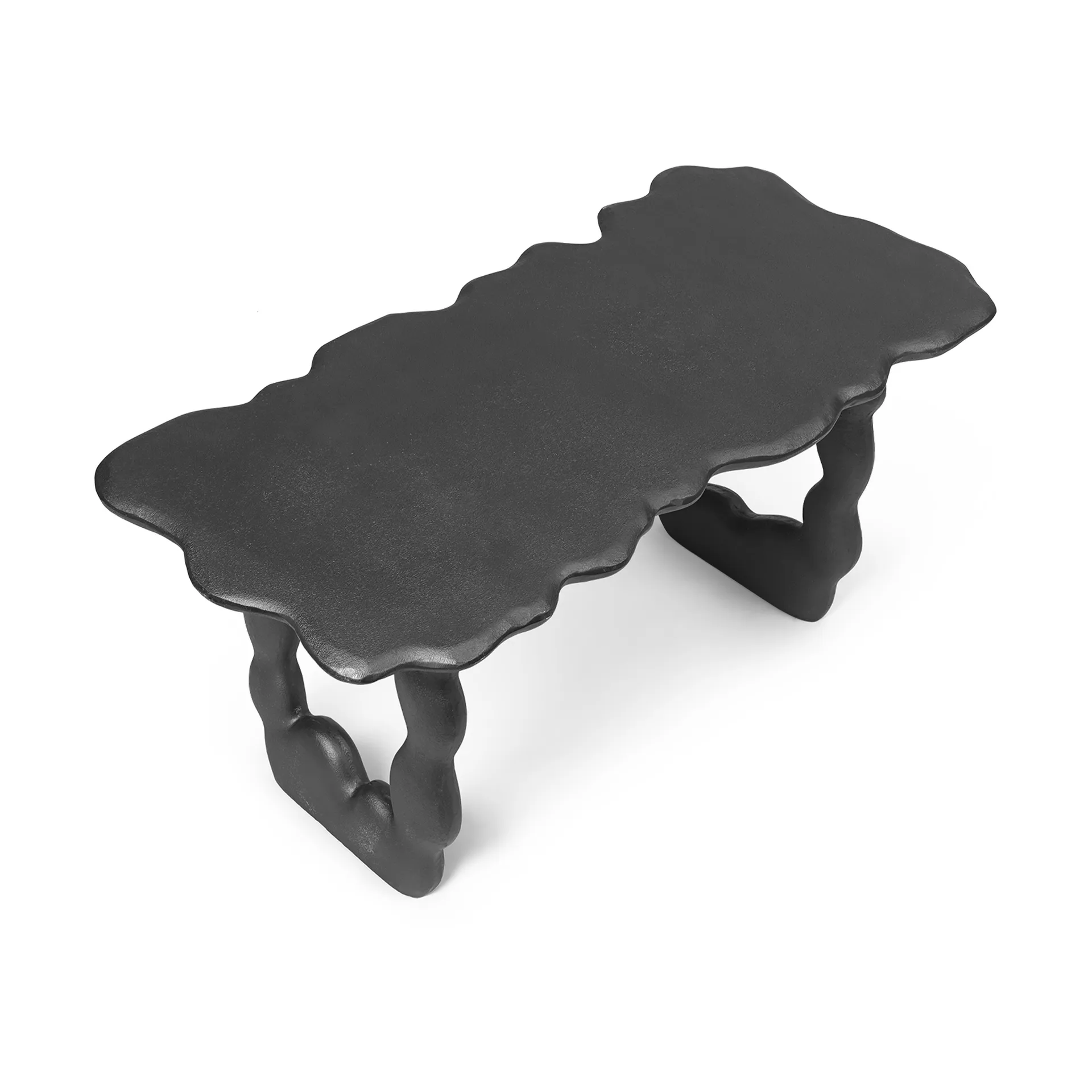 Dal Piece salontafel 100x50x47 cm, Zwart Aluminium Ferm Living
