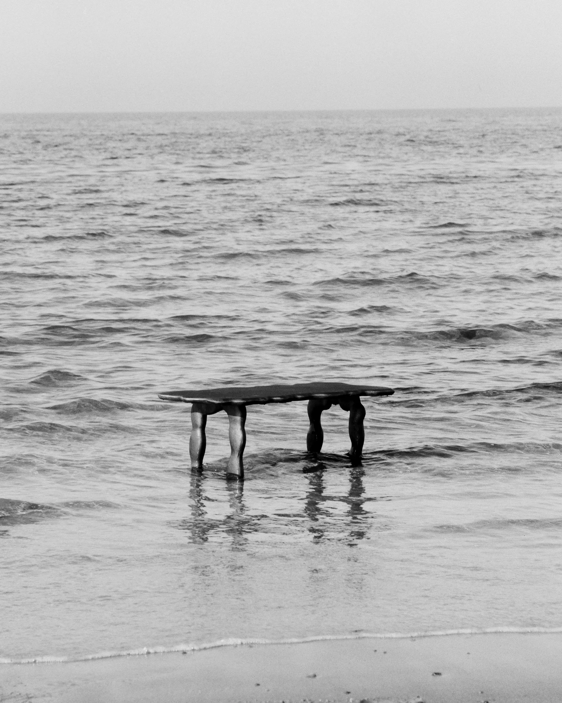 Dal Piece salontafel 100x50x47 cm, Zwart Aluminium Ferm Living