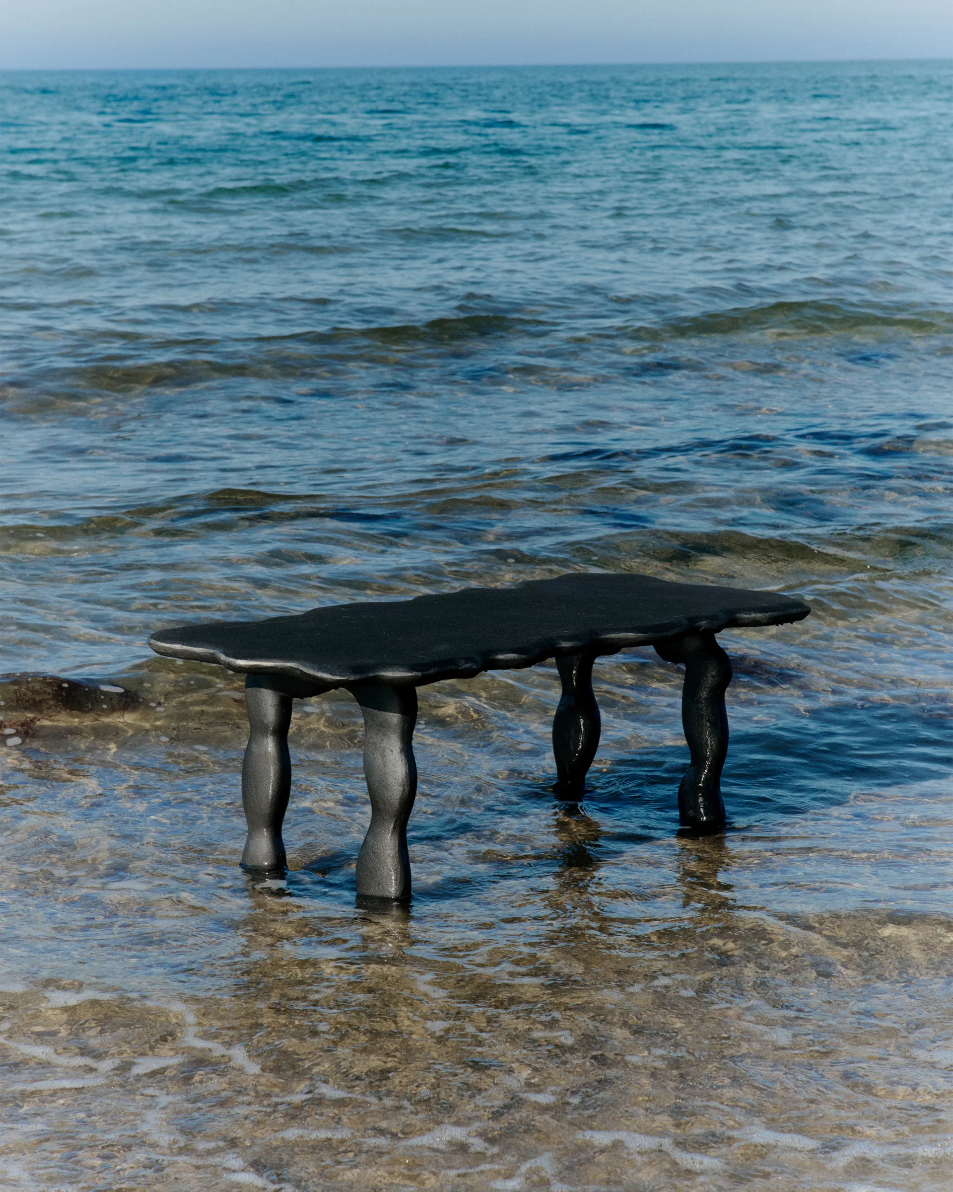 Dal Piece salontafel 100x50x47 cm, Zwart Aluminium Ferm Living