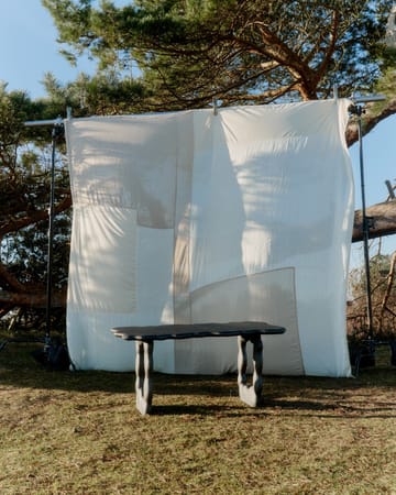 Dal Piece salontafel 100x50x47 cm - Zwart Aluminium - Ferm Living