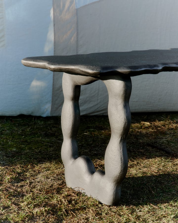 Dal Piece salontafel 100x50x47 cm, Zwart Aluminium Ferm Living
