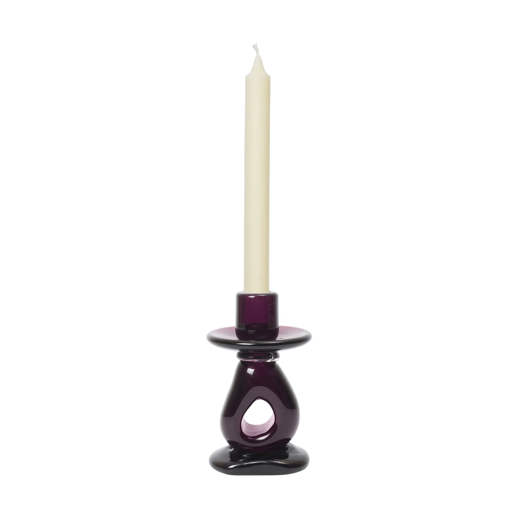 Damo kandelaar 16 cm, Dark grape Ferm Living