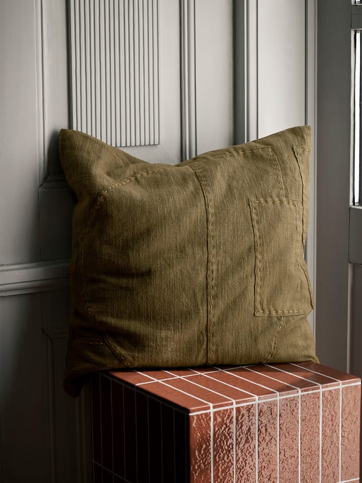 Darn kussenhoes 50x50 cm - Donker Taupe - ferm LIVING