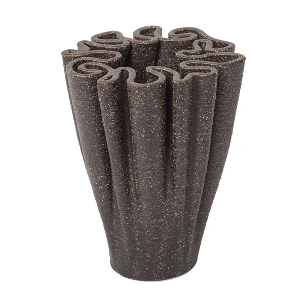 Dedali vaas 11 cm - Dark brown - Ferm Living