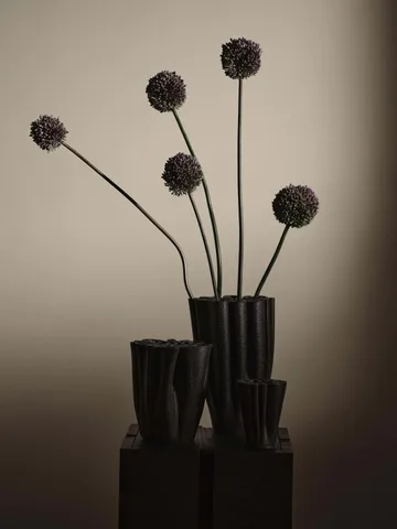 Dedali vaas 11 cm - Dark brown - Ferm Living
