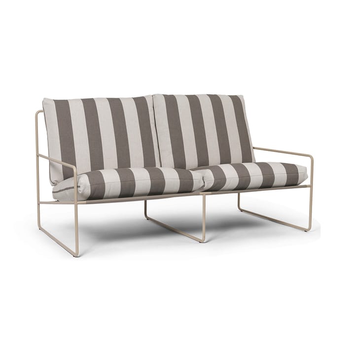 Desert 2-zits bank - Cash stripe-chocolate - Ferm Living