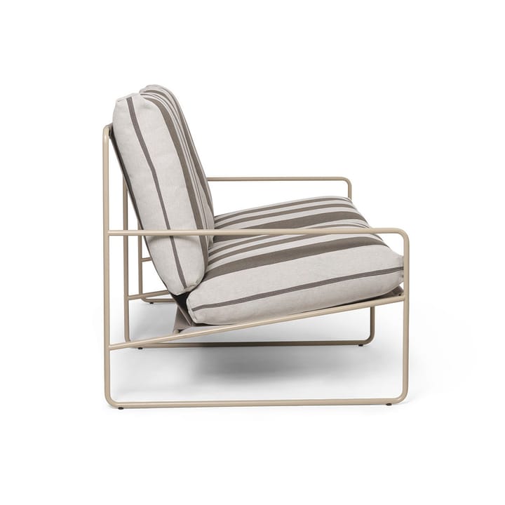 Desert 2-zits bank, Cash stripe-chocolate Ferm Living